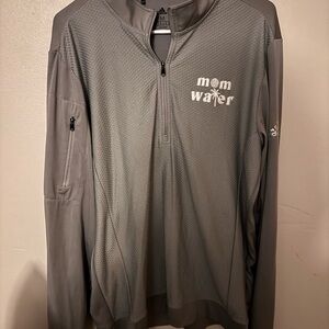 Adidas Gray Half-Zip Jacket